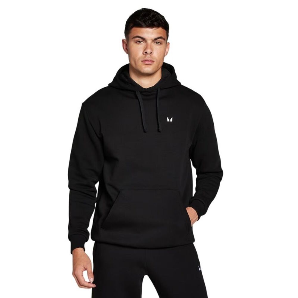 MyProtein Mens Embroidered Logo Pullover Hoodie / Black